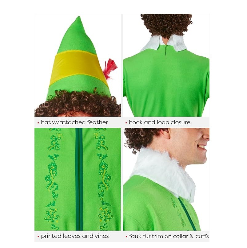 Buddy the Elf - Elf the Movie - Deluxe Costume - Men - 2 Sizes