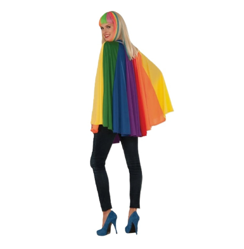 Rainbow Pride Flag Cape - 30" - Superhero - Sports - Costume - One Size