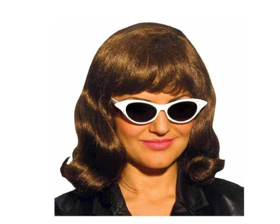 Cat Eye Rhinestone Glasses 50's Costume Accessories One Size