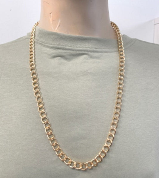 Chain - 28-30" Adjustable - 80's 90's - Gold-Look - Costume Accessory