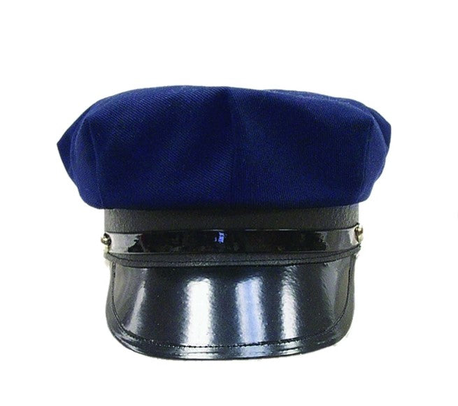 Police Officer Cap - Cotton - Chauffeur - Costume Accessory - Adult - 2 Colors