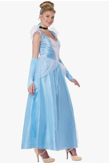 Cinderella - Princess - Blue - Classic Costume - Adult - 4 Sizes