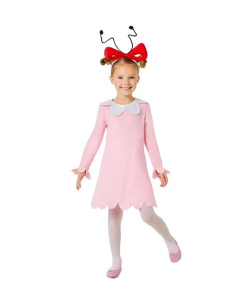 Cindy Lou Who - Grinch - Christmas - Costume - Toddler 3-4T