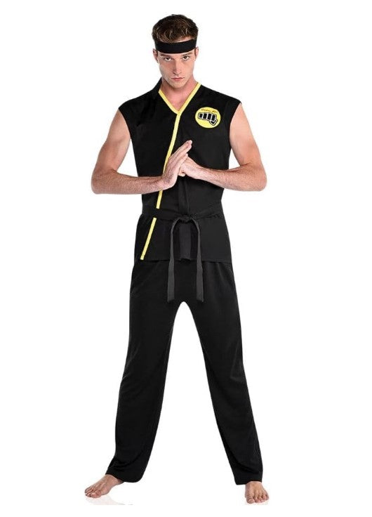 Cobra Kai - Black/Yellow - TV Show - Costume - Adult - 2 Sizes