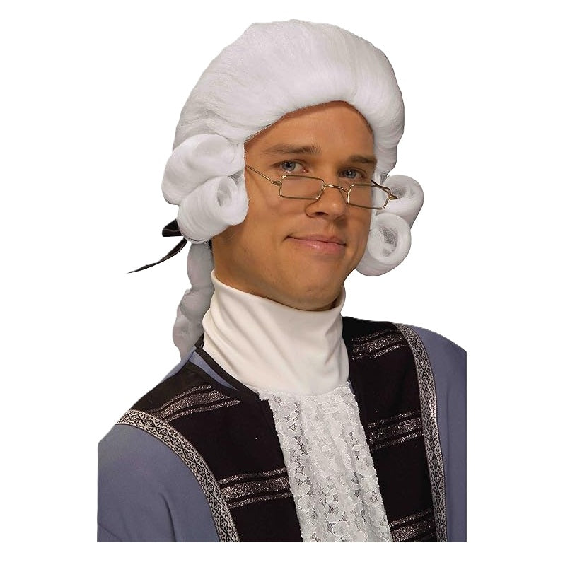White Colonial Wig - Washington - Revolution - Costume Accessory - One Size