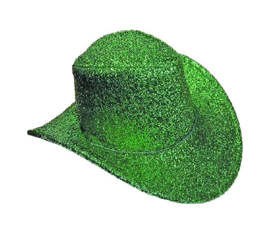 Cowgirl Hat - Green or Purple - Mardi Gras - St Patrick's - Costume Accessory