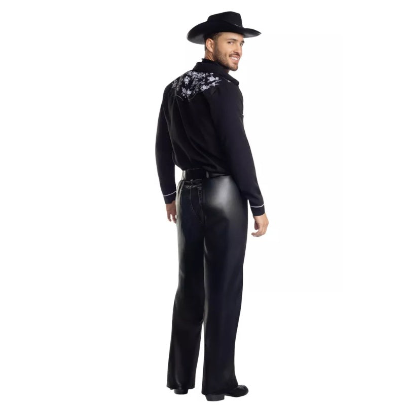 Cowboy Jim - Fringe Shirt - Chaps - Deluxe Costume – Men - Large