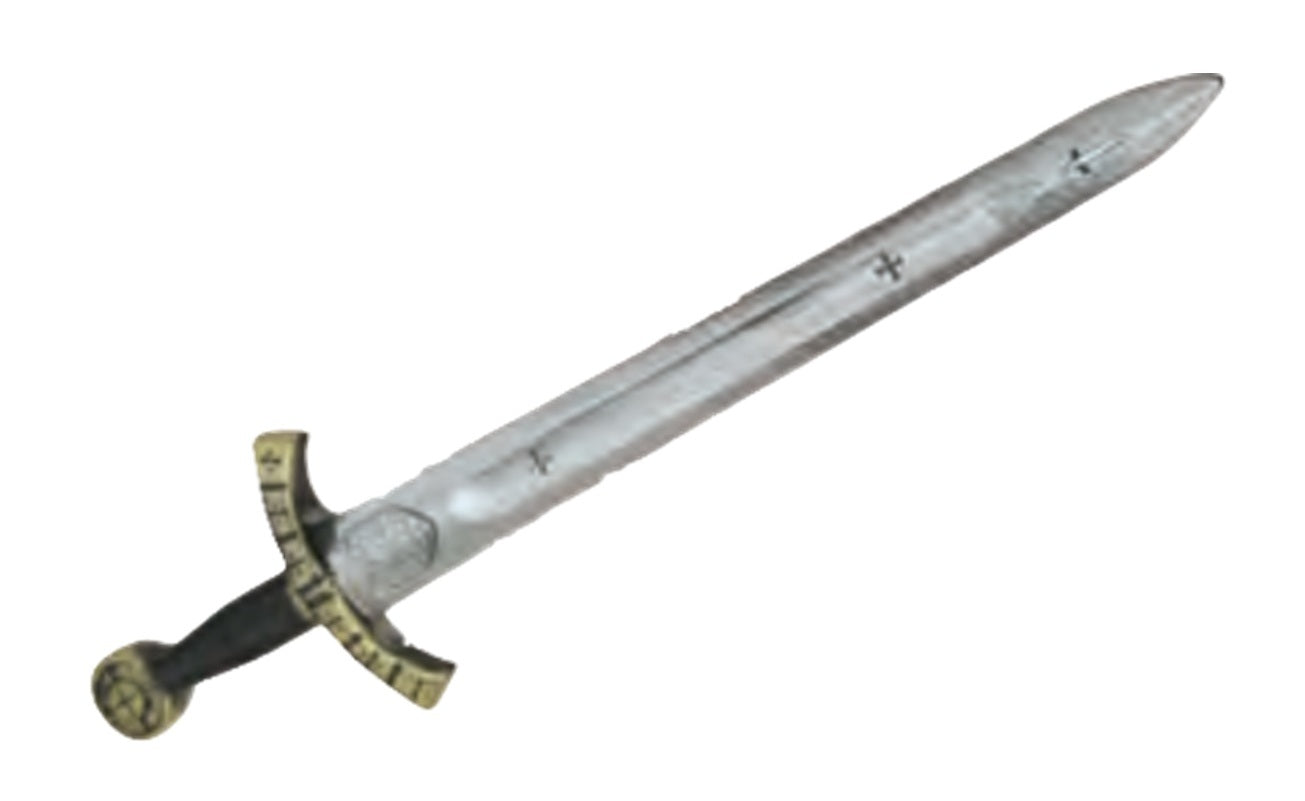 Crusader Sword - Plastic - 24" - King Arthur - Costume Accessory Prop