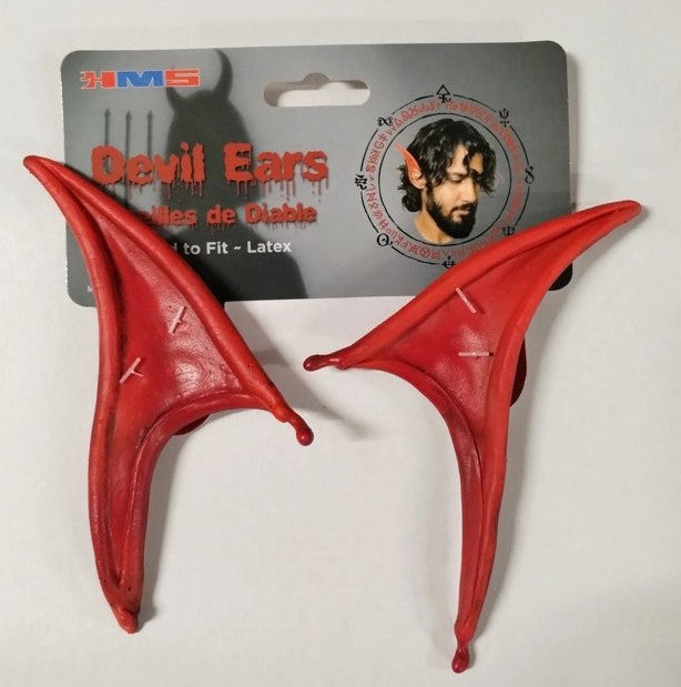 Devil Flexi Ears - Red - Elf - Demon - Costume Accessory - One Size