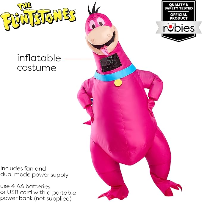 Inflatable Dino - Flintstones - Costume - Men - One Size