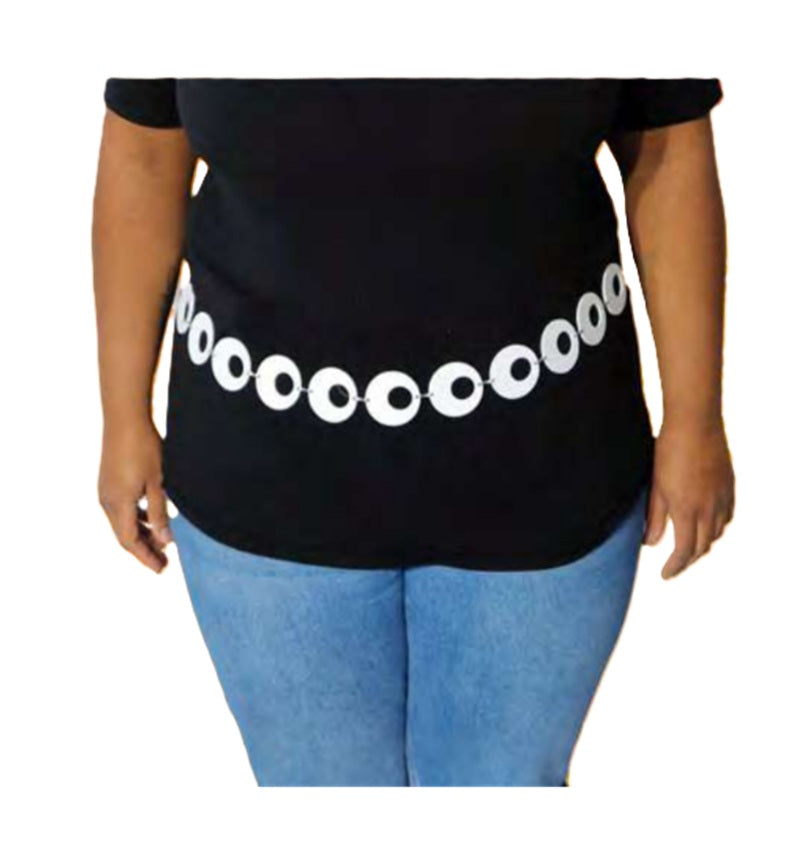 White Go Go Belt - Disco - Pop Star - Costume Accessory - One Size