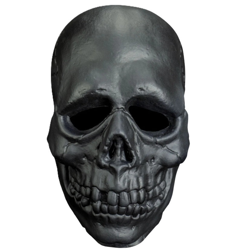 Black Skull Mask - Don Post - Trick or Treat - Costume Accessory - One Size