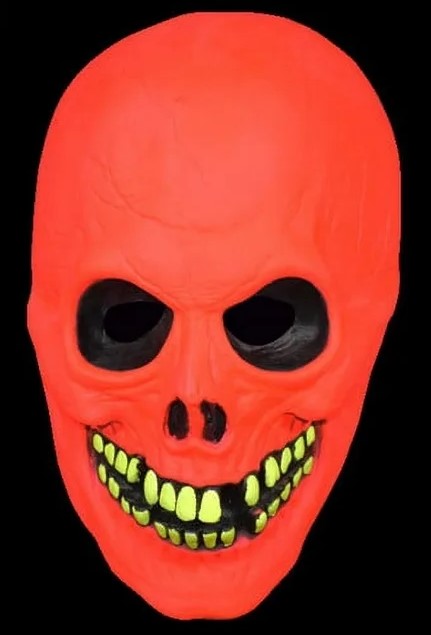 Neon Skull Mask - Don Post - Trick or Treat - Costume Accessory - Adult Teen