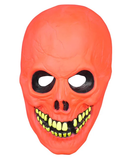 Neon Skull Mask - Don Post - Trick or Treat - Costume Accessory - Adult Teen