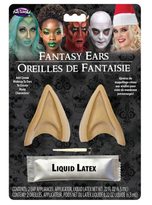 Elven Ear Tips Kit - Latex - Elf - Christmas - Costume Accessories - One Size