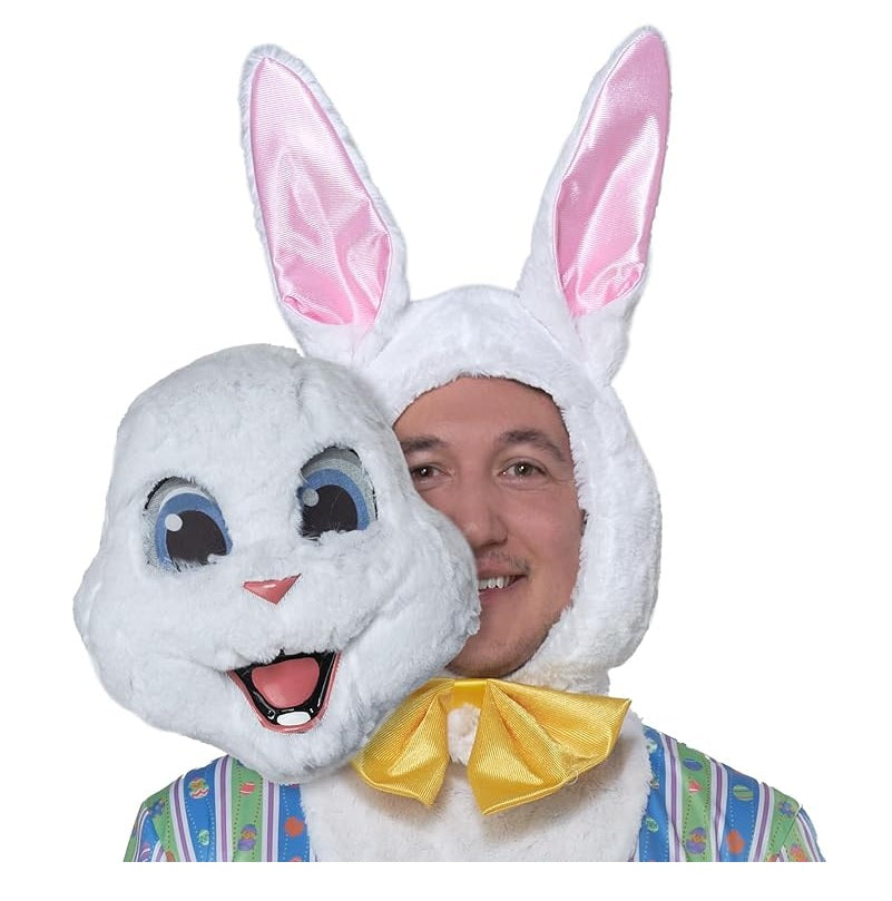 Easter Bunny Rabbit - Removable Mask - Unisex Costume - Men - 2 Sizes