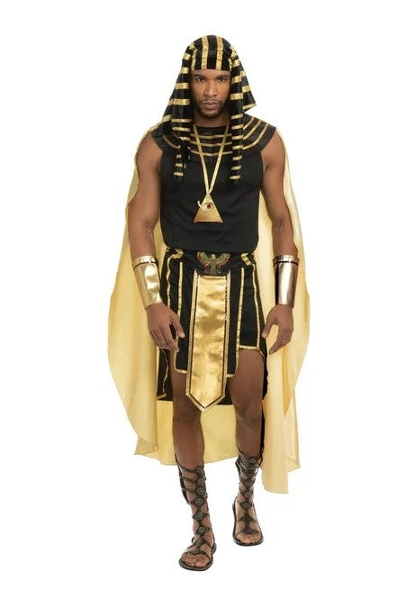 King of Egypt - Gold/Black - Costume - Men - 3 Sizes