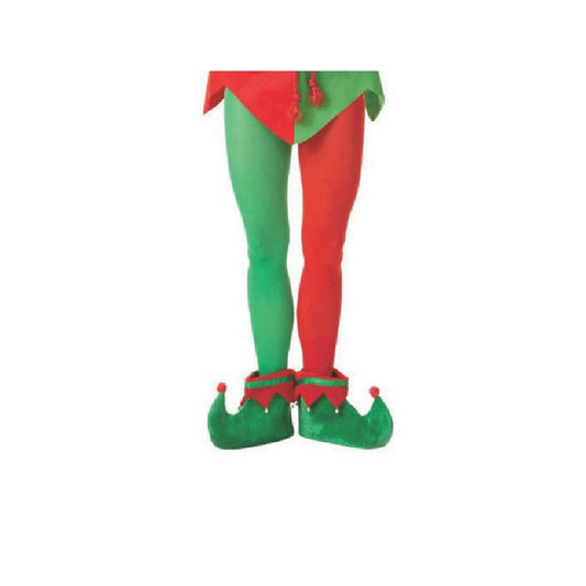 Elf Tights - Jester - Red/Green - Christmas - Costume Accessories - One Size