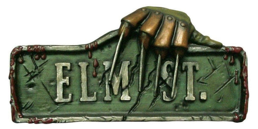 Elm St Sign - Freddy Krueger - Plastic - Licensed - Decor Prop