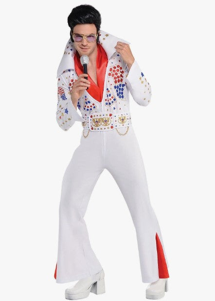 Elvis - King of Vegas - White - Costume - Adult - Standard