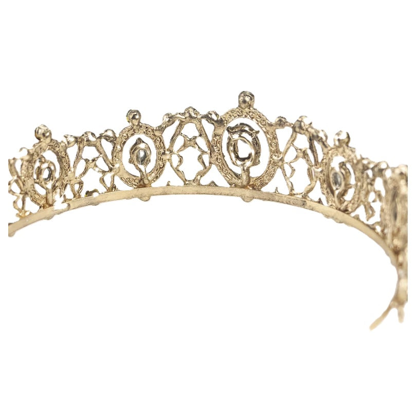 Emerald Look Tiara - Gold/Green - Costume Accessories - One Size