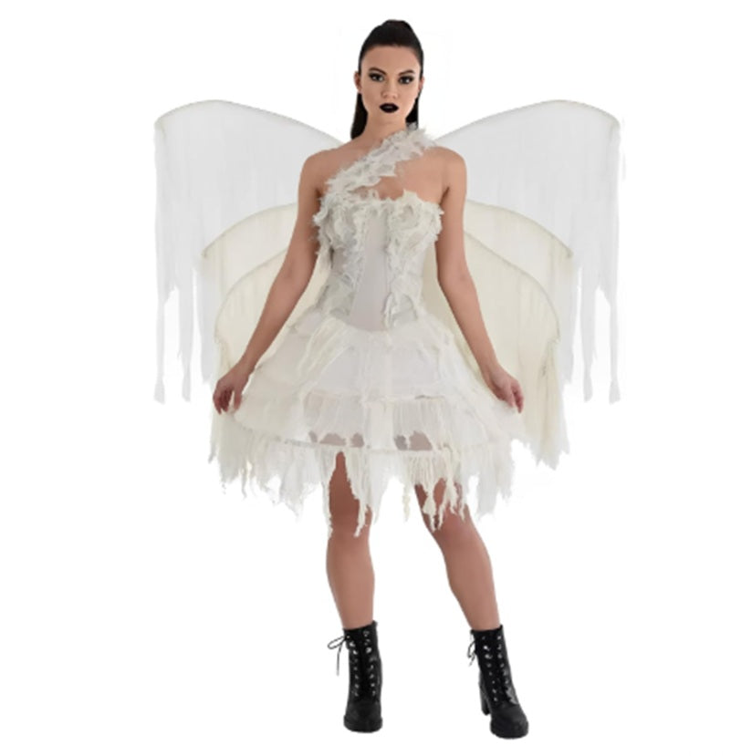 Ghostly Distressed Wings - Fairy - Linen - Costume Accessories