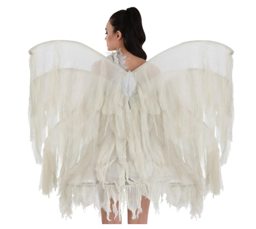 Ghostly Distressed Wings - Fairy - Linen - Costume Accessories