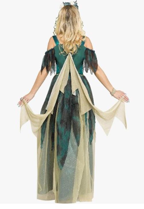 Woodland Fairy Gown - Teal/Gold - Costume - Women - 2 Sizes