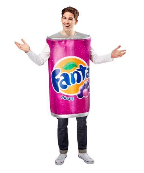 Can of Fanta Grape - Coca-Cola - Foam Tunic - Costume - Adult