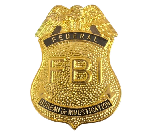 Faux Law Enforcement Badge - Textured Plastic - Costume Accessory Prop