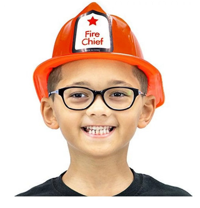 Fire Chief Hat - Fire Fighter - Red - Plastic - Costume Accessory - Ch ...