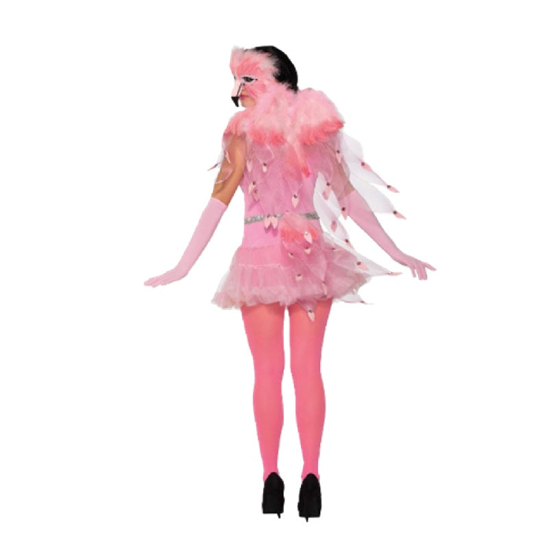 Pink Flamingo Wings - Feathers - Costume Accessory - One Size