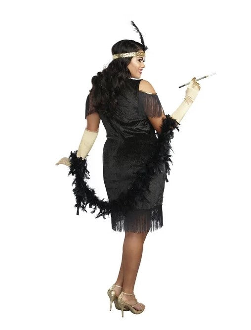 Swanky Flapper – Roaring 20er – Art Deco – Kostüm – Damen – Übergröße – 2 Größen