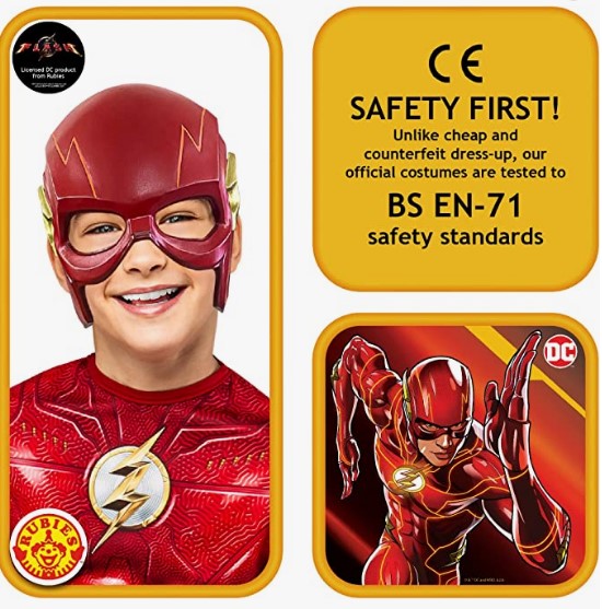 Flash-Halbmaske - Der Flash-Film - Kostümzubehör - Kind