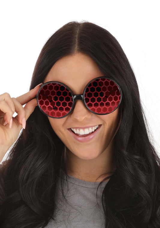 Fly Glasses - Black/Red - Bug - Costume Accessories - One Size