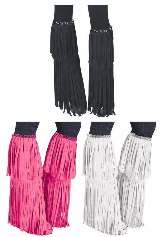 Hippie Fringe Boot Covers - Festival - Pop Star - Costume Accessories - 4 Colors