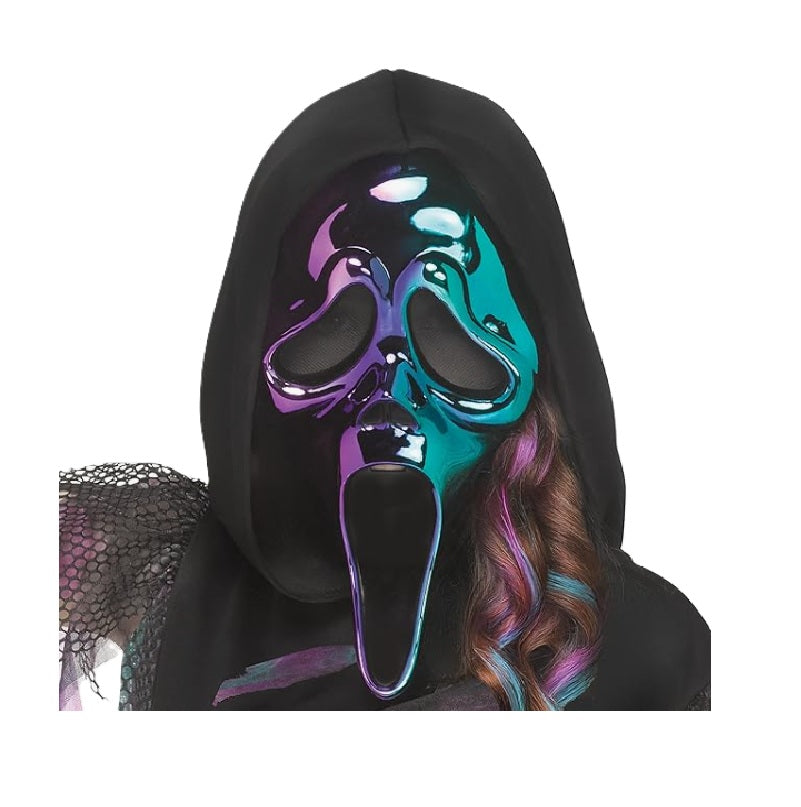 Two-Tone Chrome Scream Ghostface® - Licensed - Costume - Girls - 2 Sizes
