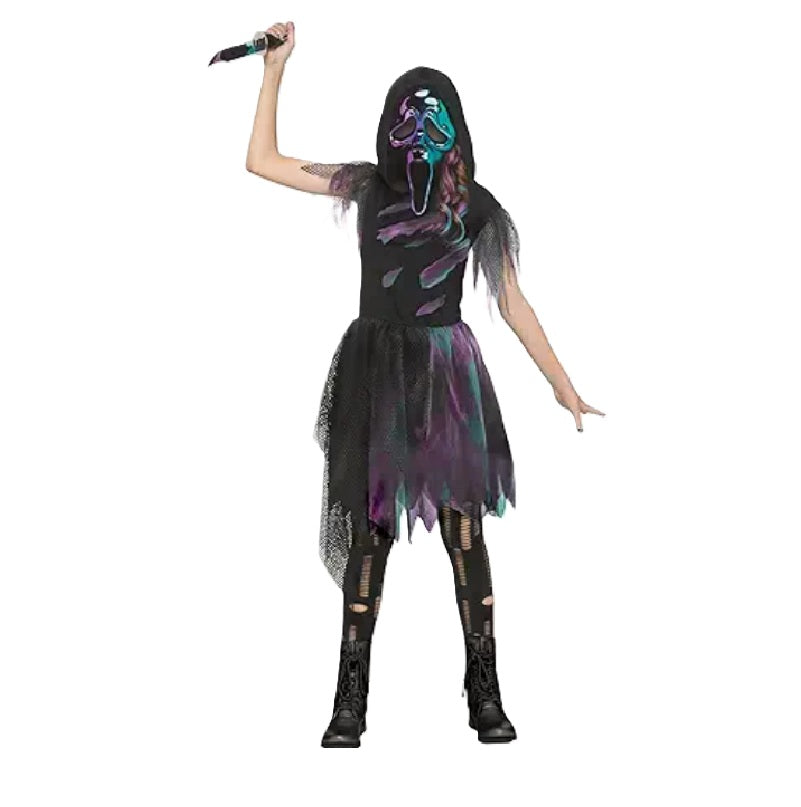 Two-Tone Chrome Scream Ghostface® - Licensed - Costume - Girls - 2 Sizes