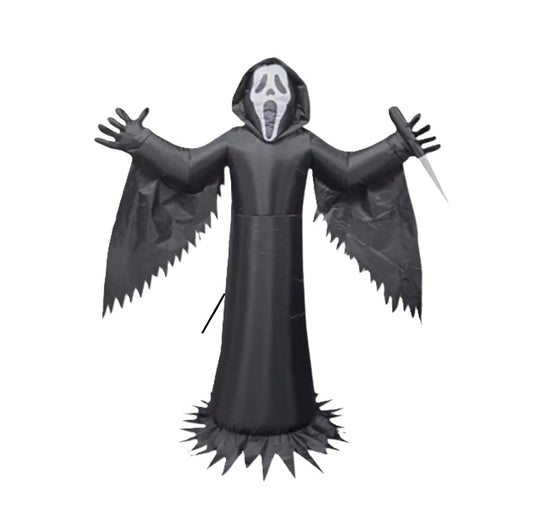 Ghostface Lawn Inflatable - Light Up - Halloween - Licensed Decoration - Decor