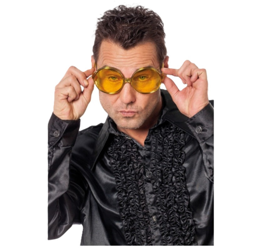 Round Glasses - 70's - Costume Accessories - Gold | Pink | Silver