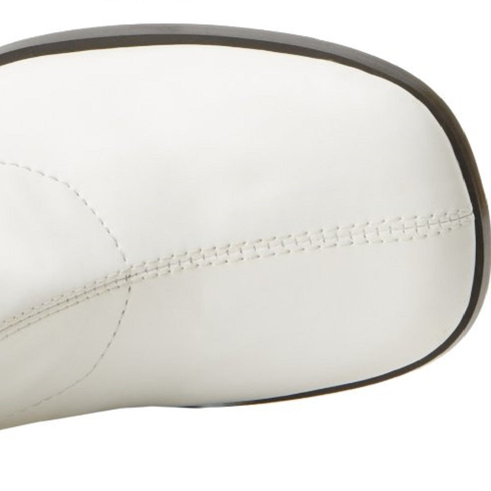 GoGo Boot White - 1970s Disco - Mrs Claus - Elves - Costume Accessory - 7 Sizes