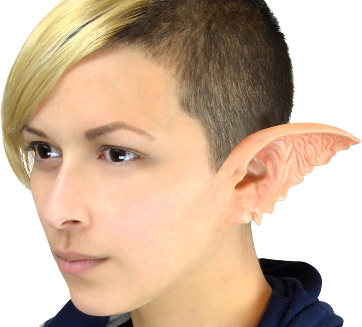 Gremlin Ear Tips - Latex - Elf Gizmo Stripe - Costume Accessories - One Size