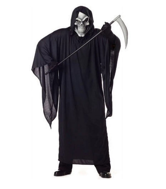 Grim Reaper - Túnica - Máscara - Disfraz - Adulto - Talla Grande 48-52