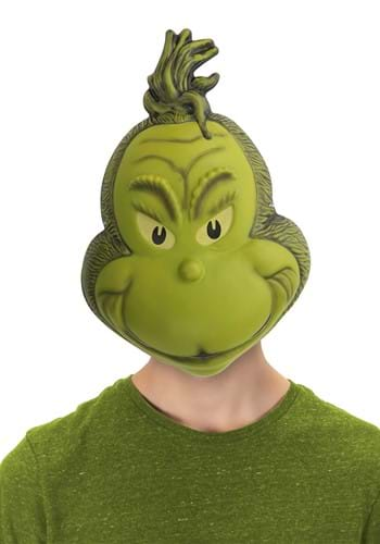 Grinch Plastic Half Mask - Christmas - Costume Accessories - One Size