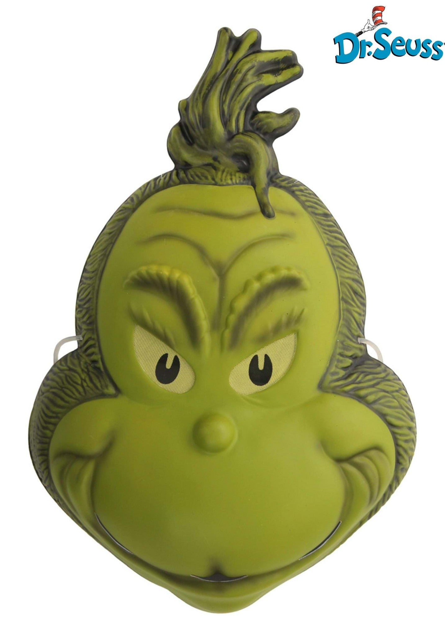 Grinch Plastic Half Mask - Christmas - Costume Accessories - One Size