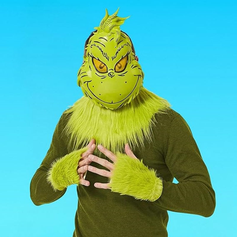 Grinch Half Mask - Plastic - Christmas - Costume Accessories - One Size