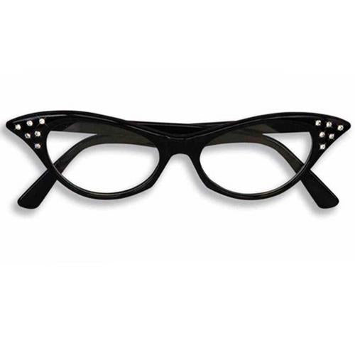 Cat Eye Rhinestone Glasses - 50's - Costume Accessories - Teen Adult - 4 Colors