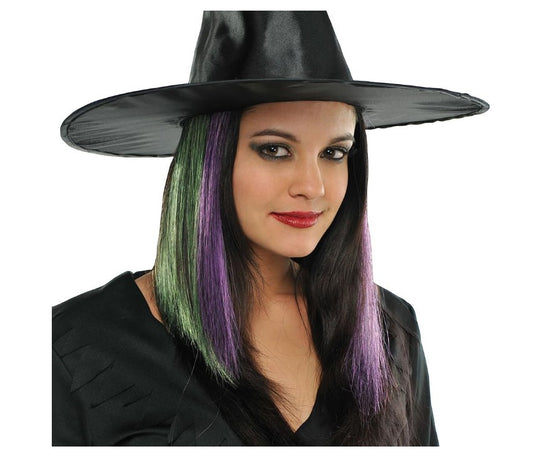 Hair Extensions - Witches - Green/Purple - Costume Accessory - One Size