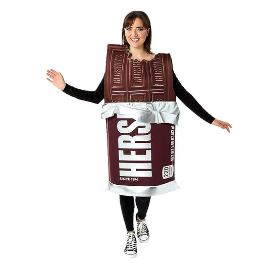 Hershey Candy Bar - Brown/Silver Tunic - Costume - Adult One Size