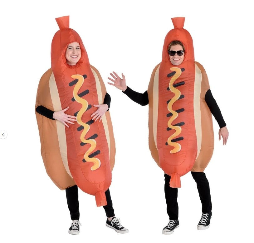 Hot Dog - Inflatable - Costume - Adult Unisex - One Size